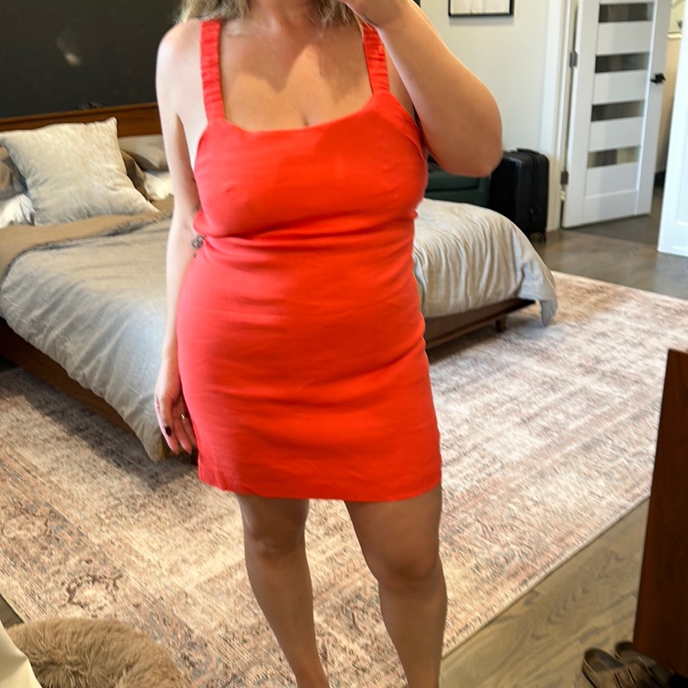 Red/orange mini dress NWT